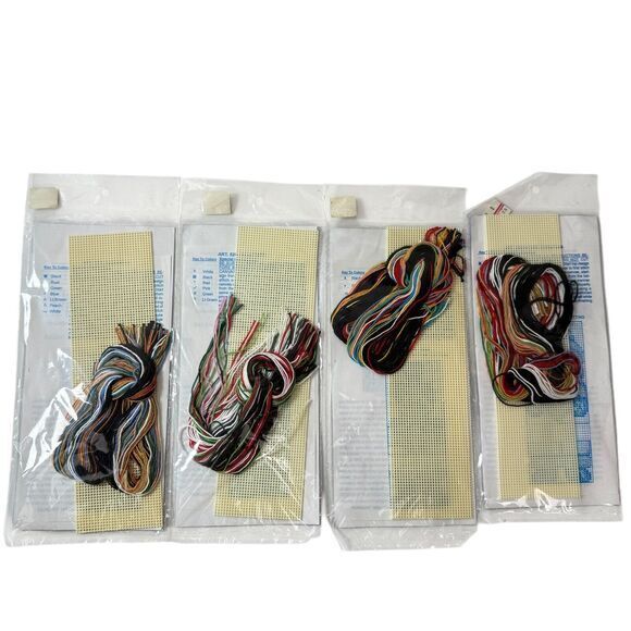 Cross Stitch Bookmark Kit Vintage NMI Needle‎ Magic Christmas Holiday Lot of 4 - Picture 2 of 6